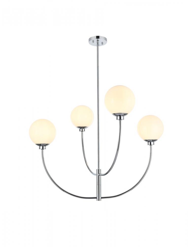 Nyomi 36 inch chandelier in Chrome