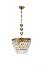 Elegant 1219D16BR/RC - Nordic 4 Lights Brass Pendant