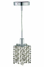 Elegant 1281D-R-P-CL/SA - Mini 1 light Chrome Pendant