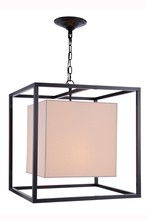 Elegant 1416D22BZ - 1416 QUINCY Collection Pendant lamp L:22" W:22" H:22" Lt:2 Antique Bronze Finish