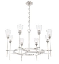 Elegant 1552D32PN - Soiree 8 light polished Nickel Pendant