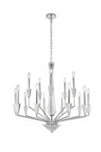 Elegant 2017G36C - Trident 15 light in Chrome Pendant