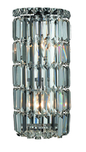 Elegant V2030W8C/EC - Maxime 2 light Chrome Wall Sconce Clear Elegant Cut Crystal