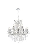 Elegant 2800D30C/EC - Maria Theresa 19 light Chrome Chandelier Clear Elegant Cut Crystal