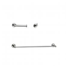 Elegant HWB-11S3HPCH - Freya 3-Piece Bathroom Hardware Set in Chrome