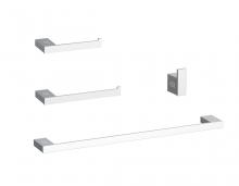 Elegant HWB-13S4PCH - Sofia 4-Piece Bathroom Hardware Set in Chrome