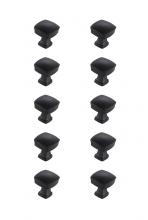 Elegant KB2022-MB-10PK - Irvin 1.3" Matte Black Square Knob Multipack (Set of 10)