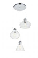 Elegant LD2248BK - Keller 1 Light Black Pendant