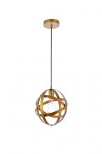 Elegant LD2341BR - Celeste 1 light brass pendant