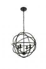 Elegant LD4006D18DB - Octavia 4 Light Dark Brown Pendant