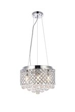 Elegant LD520D13C - Tully 4 lights pendant in chrome