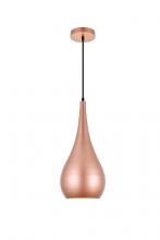 Elegant LDPD2002HG - Nora 1 Light Honey Gold Pendant