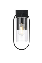 Elegant OD811W15BK - Wall Sconce W6"xH15"xE6" Black