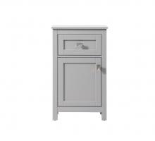 Elegant SC011830GR - 18 Inch Wide Bathroom Storage Freedstanding Cabinet In Grey