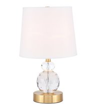 Elegant TL3031BR - Maribelle 1 light Brass Table Lamp