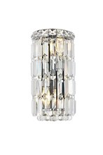 Elegant V2030W6C/EC - Maxime 2 light Chrome Wall Sconce Clear Elegant Cut Crystal