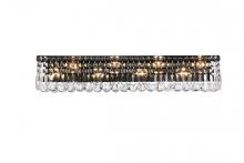 Elegant V2032W36BK/RC - Maxime 36 inch black wall sconce