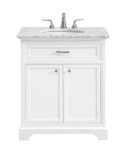 Elegant VF15030WH - 30 In. Single Bathroom Vanity Set in White