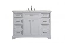 Elegant VF15048GR - 48 In. Single Bathroom Vanity Set in Light Grey