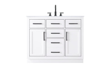 Elegant VF29742WH - Alden 42 inch Single Bathroom Vanity in White