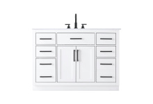 Elegant VF29748WH - Alden 48 inch Single Bathroom Vanity in White