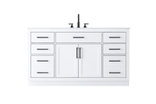 Elegant VF29760WH - Alden 60 inch Single Bathroom Vanity in White