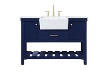 Elegant VF60148BL - 48 Inch Single Bathroom Vanity in Blue