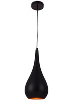 Elegant LDPD2002 - Nora Collection Pendant D7.5in H18in Lt:1 Black finish