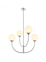 Elegant LD814D30C - Nyomi 30 inch chandelier in Chrome