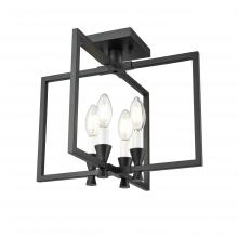 DVI DVP37111EB - Carisbrooke 15" Semi-flush, Black