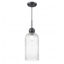 DVI DVP37621EB-RIC - Hariette 17" Ribbed Pendant, Black