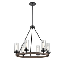 DVI DVP38626GR+IW-CL - Okanagan 6 Light Chandelier