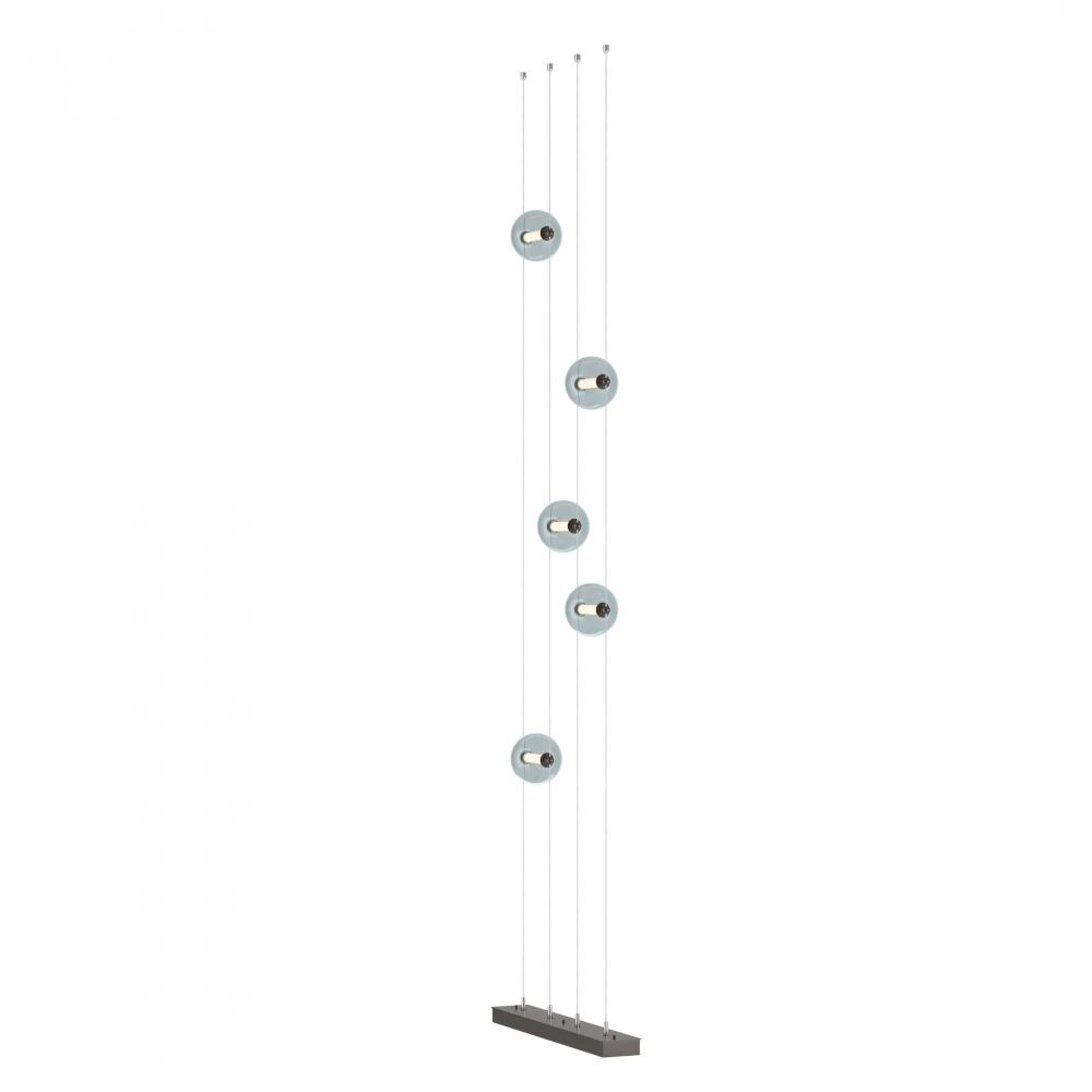 Abacus 5-Light Floor to Ceiling Plug-In LED Lamp