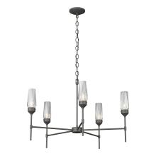 Hubbardton Forge - Canada 105060-SKT-20-CR - Luma 5 Arm Chandelier