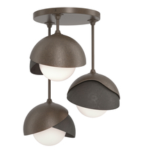 Hubbardton Forge - Canada 121374-SKT-05-07-GG0711 - Brooklyn 3-Light Double Shade Semi-Flush