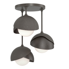 Hubbardton Forge - Canada 121374-SKT-07-14-GG0711 - Brooklyn 3-Light Double Shade Semi-Flush