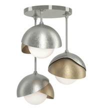 Hubbardton Forge - Canada 121374-SKT-85-84-GG0711 - Brooklyn 3-Light Double Shade Semi-Flush