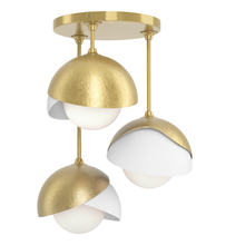 Hubbardton Forge - Canada 121374-SKT-86-02-GG0711 - Brooklyn 3-Light Double Shade Semi-Flush