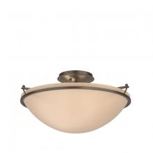 Hubbardton Forge - Canada 124304-SKT-05-SS0053 - Plain Large Semi-Flush