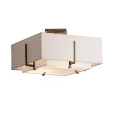 Hubbardton Forge - Canada 126507-SKT-07-SF1205-SE1605 - Exos Square Small Double Shade Semi-Flush