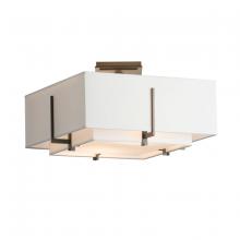 Hubbardton Forge - Canada 126507-SKT-07-SF1205-SF1605 - Exos Square Small Double Shade Semi-Flush