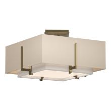 Hubbardton Forge - Canada 126507-SKT-86-SF1205-SA1605 - Exos Square Small Double Shade Semi-Flush