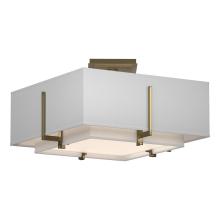 Hubbardton Forge - Canada 126507-SKT-86-SF1205-SF1605 - Exos Square Small Double Shade Semi-Flush