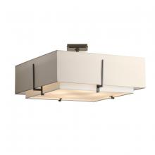 Hubbardton Forge - Canada 126513-SKT-20-SF2012-SE2401 - Exos Square Large Double Shade Semi-Flush