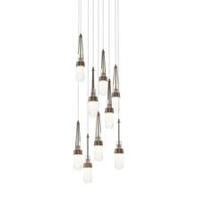 Hubbardton Forge - Canada 131100-SKT-LONG-05-YG0434 - Link 9-Light Blown Glass Pendant