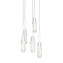 Hubbardton Forge - Canada 131120-SKT-LONG-02-YG0434 - Link 5-Light Blown Glass Pendant