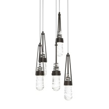 Hubbardton Forge - Canada 131120-SKT-LONG-14-YJ0434 - Link 5-Light Blown Glass Pendant