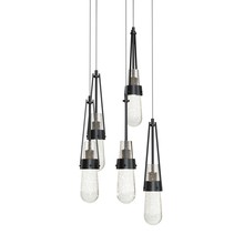 Hubbardton Forge - Canada 131120-SKT-LONG-89-YG0434 - Link 5-Light Blown Glass Pendant