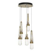 Hubbardton Forge - Canada 131120-SKT-STND-84-YG0434 - Link 5-Light Blown Glass Pendant