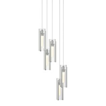 Hubbardton Forge - Canada 131124-SKT-LONG-82-ZM0065 - Exos Glass 5-Light Pendant